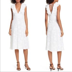 JOIE white midi dress. NWOT.
